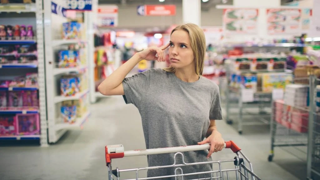 shopper behaviour being used on a shopper in store